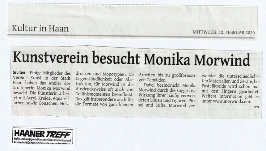 Kunstverein besucht Monika Morwind